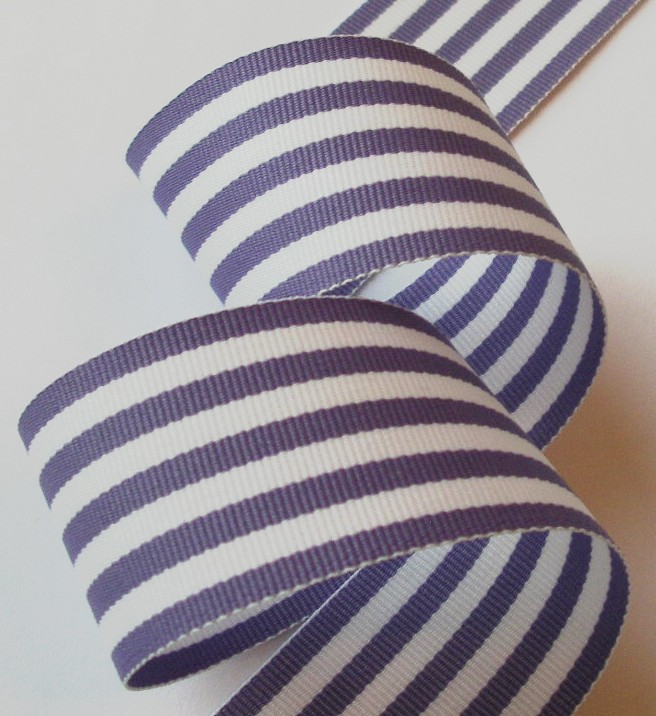 ggs520ca (10 yds) 1 1/2" Lavender/White 9 STRIPESi