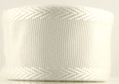 wwj514 1 1/2" (3 yds) Linen Look- White/White edge