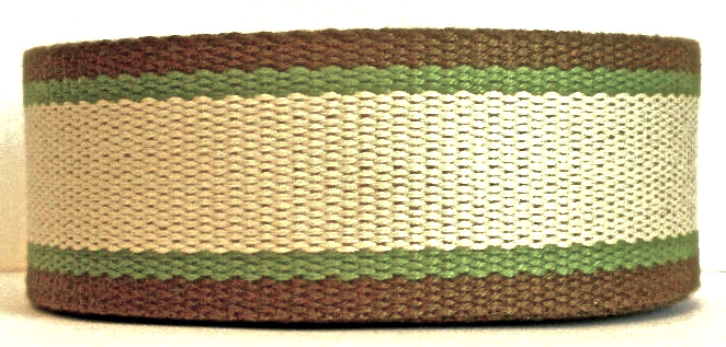 CWS 1 1/2" (2yds) OLIVE/KHAKI/BROWN COTTON WEBBING