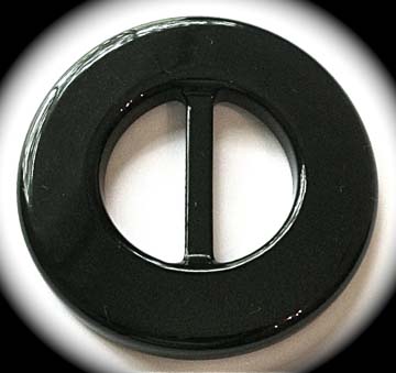 Buckle71A -(10) 1 1/4"(ID) X 2 1/2" Custom Black Round-