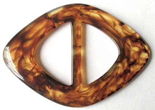 DIA653 1 1/2" (ID)  Tortoise Acrylic Buckle