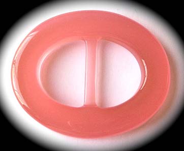 OVAL91 1 1/4" (id) x 2 1/4" x 2 3/4" Pink Oval