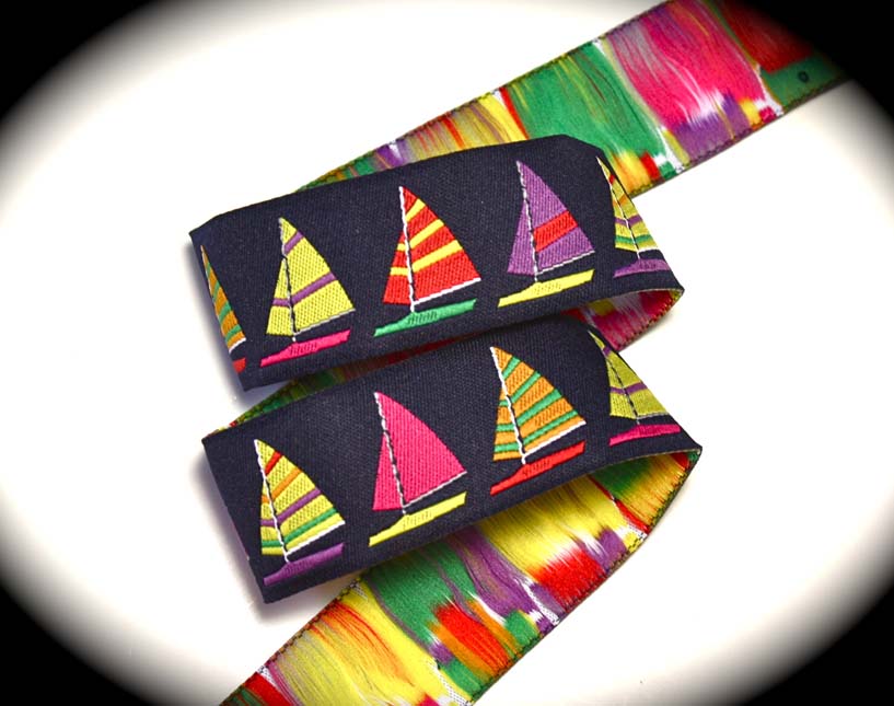 Sailboat2014 1' X 3 yds Brights on Navy